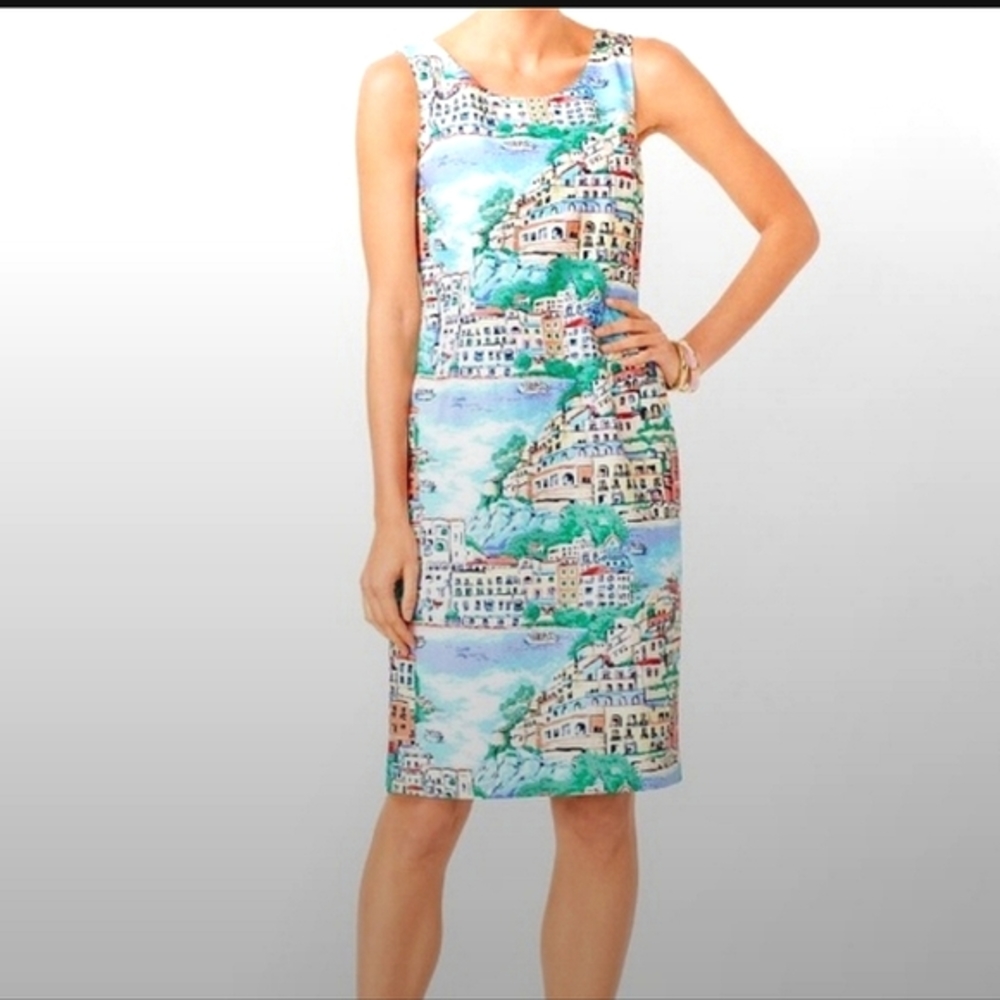 Talbots Scenic Village Shift Dress